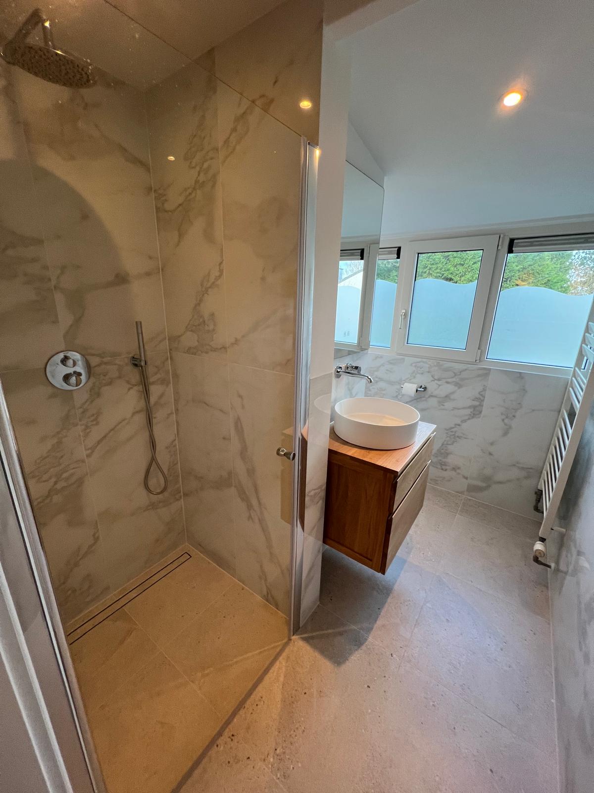 Badkamer #2 boven vakantiehuis Texel bij De Krim